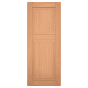 red grandis raised panel 40-60 panel exterior shutter