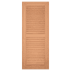 red grandis exterior shutter louvered 2 panel