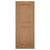 mahogany raised panel 50-50 panel exterior shutter