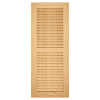 louvered pine exterior shutter 50-50 configuration
