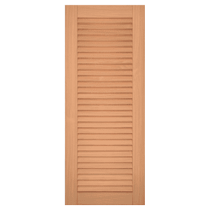 louvered red grandis single exterior shutter