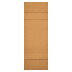 composite board and batten shutter
