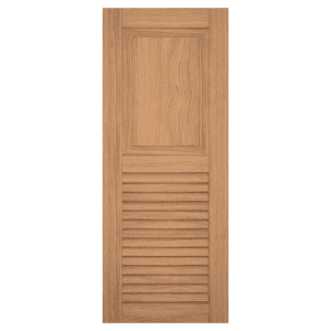 Mahogany Combination (Paneled/Louvered) Exterior Shutters | 1 Pair